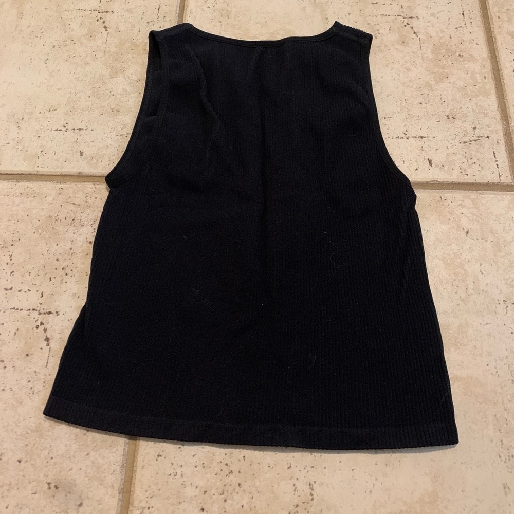 ๐ Ardene Basic Collection Black Ribbed Tank Top - XS-S/TP-P - Picture 4 of 5